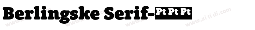 Berlingske Serif字体转换